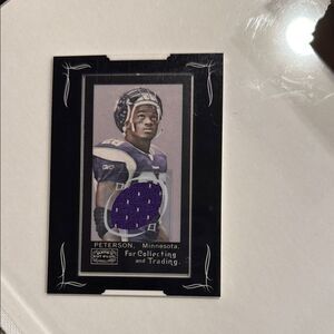 Topps Trading Card - Black and Purple jersey of Adrian Peterson 2008 mint